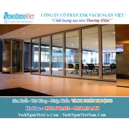 Vách Ngăn Kính Di Động Cho Phòng Họp Có Khung